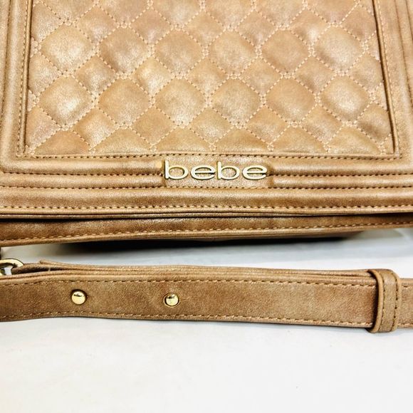 Bebe Brown Quilted Chain Strap Bag - Picture 3 of 14